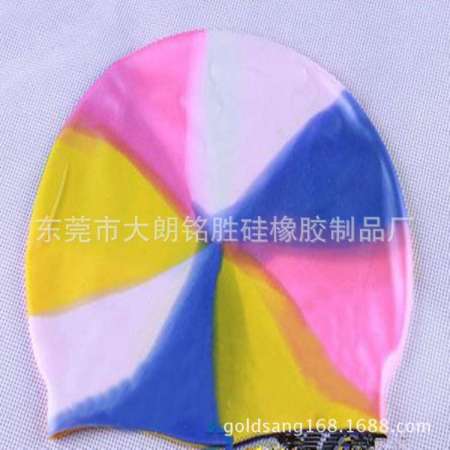 Professional Waterproof Customized Logo Print Silicone Adult Swimming Cap