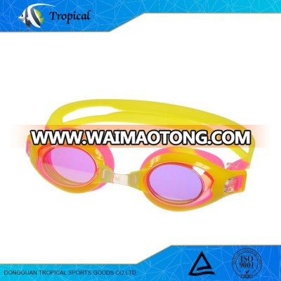 Customized comfortable competition silicone kids swimming goggles