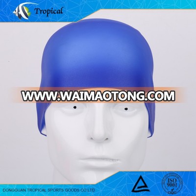 Custom printing Seamless round adult swimming cap with waterproof