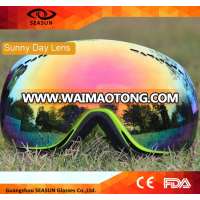 High quality printing frame with custom strap snow ski goggles